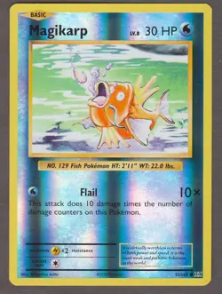 Magikarp 33/108 XY Evolutions Reverse Holo Common Water Pokemon Card 2016 NM - Image 1