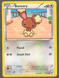 Buneary 116/149 Boundaries Crossed 2012 Pokemon Card LP Lightly Played - Image 1