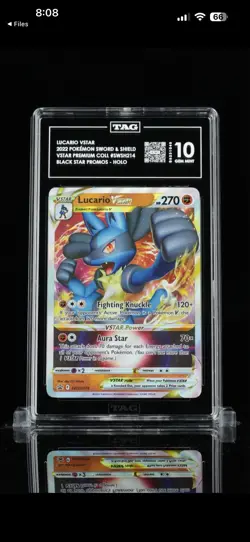 TAG 10 Lucario VSTAR SWSH214 SWSH: Sword & Shield Promo Cards Holo - Image 1