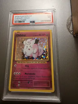 Pokemon 2016 TCG Clefairy XY Evolutions Holo Rare 63/108 - Image 1