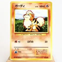 HP) Growlithe No Rarity SymbolNo.058 Base set Pokemon Card Japanese p371-251 - Image 1