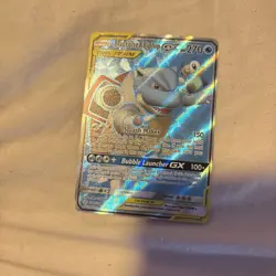 Pokemon Cosmic Eclipse Blastoise and Piplup GX Full Art 214/236 Mint Condition - Image 1