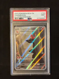 PSA 9 Charmeleon IR 169 Pokemon 151 Scarlet and Violet Graded Kanto - Image 1