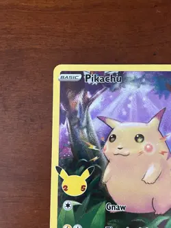 Pikachu 005/025 Pokemon TCG Card Holo 25th Anniversary Celebrations Near Mint NM - Image 2