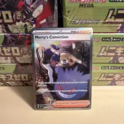 Morty's Conviction 211/162 Special Illustration Rare Temporal Forces Pokemon NM - Image 1