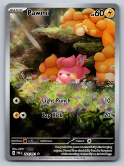 Pokemon Pawmi Illustration Rare SV: Paldean Fates 226/091 NM - Image 1