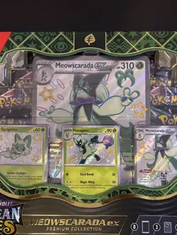 Pokemon Scarlet & Violet Paldean Fates Premium Collection Meowscarada EX Box NEW - Image 2