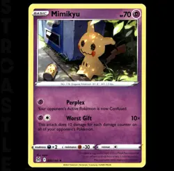 Mimikyu #080/196 Rare Lost Origin 2022 EN Psychic Type Pokemon TCG - Image 1