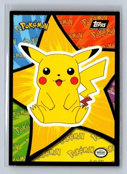 1999 Topps Pokemon TV Animation Sticker Pikachu - Image 1