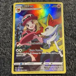 Braixen TG01/TG30 ULTRA RARE HOLO Silver Tempest Trainer Gallery Swsh12 Pokemon - Image 1
