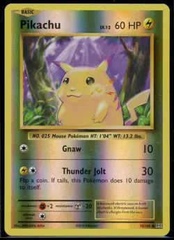 Pokemon Pikachu 35/108 XY Evolutions Reverse Holo Rare 20th Anniversary - Image 1