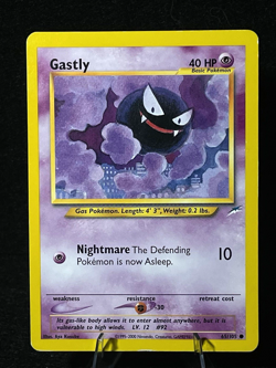 Pokemon TCG Gastly 65/105 Neo Destiny WOTC Vintage Common LP - Image 1