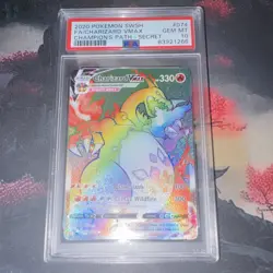 Pokemon Charizard VMAX Secret Rare 074/073 Champion's Path Holo PSA 10 2020 - Image 1