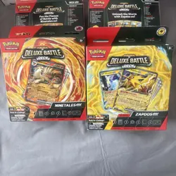 Pokemon TCG Deluxe Battle Deck - Set of 4 - Ninetales Ex and Zapdos Ex - Image 4