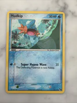 Pokemon Mudkip 11/17 - Pop Series 4 Promo Rare Holo Set 2006 Cosmos holo LP - Image 1