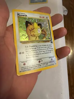 2000 Pokemon Meowth Holo WOTC Black Star Promo #10 - Pokemon TCG Game Boy SWIRL! - Image 4