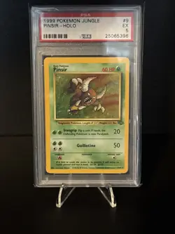 Pokemon TCG Pinsir Jungle 9/64 Holo Unlimited Holo Rare PSA EX 5 - Image 1