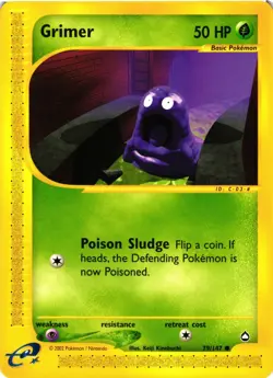 Pokemon TCG Aquapolis Grimer E-Card 79/147 LP - Image 1