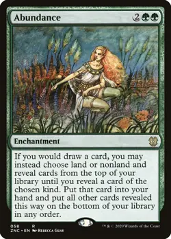 ~1x Abundance x1 ~NM~ ZNC Magic the Gathering MtG~ - Image 1