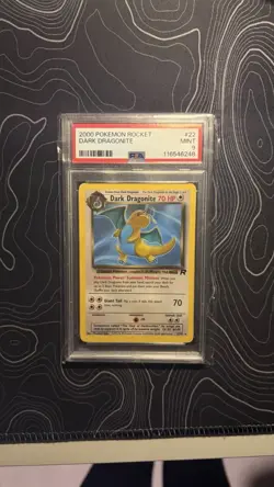 2000 Pokemon Rocket Dark Dragonite #22 PSA 9 Mint - Image 1