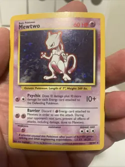 Pokemon TCG Mewtwo Base Set 10/102 Holo 1999-2000 Wizards Base Set Copyright... - Image 1