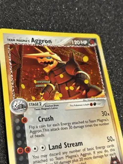 Team Magma's Aggron 7/95 Team Magma Vs Team Aqua Holo Near Mint Pokemon TCG - Image 2