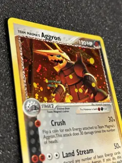 Team Magma's Aggron 7/95 Team Magma Vs Team Aqua Holo Near Mint Pokemon TCG - Image 3