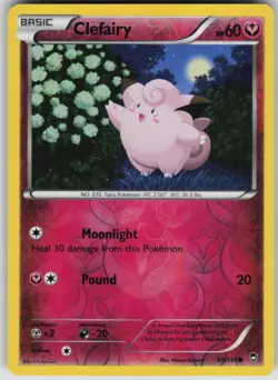Pokemon TCG Clefairy (69) Common Reverse Holo XY - Furious Fists 69/111 - Image 1