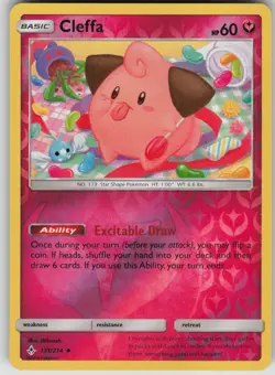 Pokemon TCG Cleffa Uncommon Reverse Holo SM - Unbroken Bonds 131/214 - Image 1