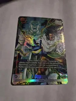Bandai Dragon Ball Super Card Game Paragus Saiyan SR Holo Card FB08-084 - Image 3