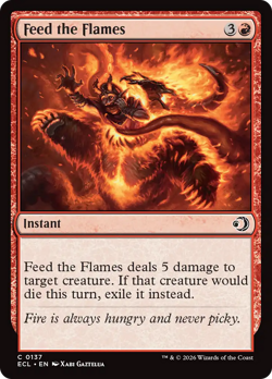 Feed the Flames 137 | NM Near Mint ◆FOIL◆ | ECL Lorwyn Eclipsed Magic MTG - Image 1