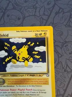 Pokemon: Elekid 22/111 Rare Non-holo Neo Genesis 2000 Vintage - LP+ - J74 - Image 4