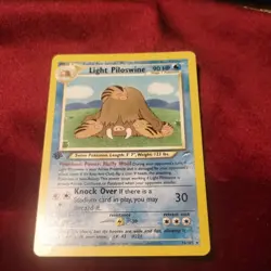 1st Edition Neo Destiny Light Piloswine 26/105 WOTC Vintage Pokemon - Image 2