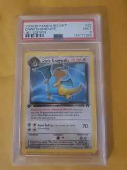 Pokemon Dark Dragonite TCG 1st Edition Non-Holo PSA 9 - Image 1