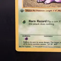 Pokemon Vintage 1st Edition Nidoran M 055/102 Base Set (Shadowless) Wotc 1999 - Image 5