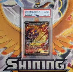 Gem Mint PSA 10 2025 Pokemon Japanese sv10 Team Rocket's Moltres EX 124/098 - Image 1