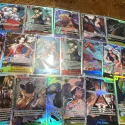 One Piece TCG English 18 Cards SR Lot - Image 4