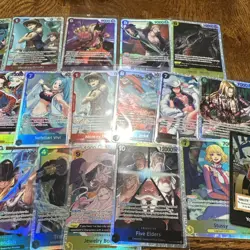 One Piece TCG English 18 Cards SR Lot - Image 5