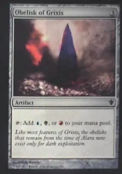 Obelisk of Grixis - Commander 2013: #251, Magic: The Gathering Lp C283 - Image 1