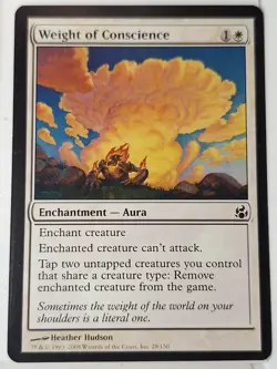Weight of Conscience - Morningtide - Magic the Gathering MTG Nice! - Image 1