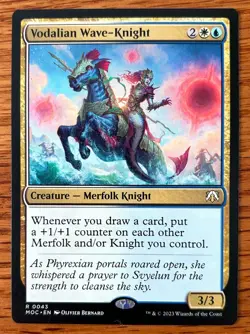 MTG Vodalian Wave-Knight NM - Commander March of the Machine, English - Image 1