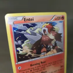 SWIRL 🌀💫 Entei Cosmos Holo 14/98 XY Ancient Origins Promo Pokemon Card - Image 1