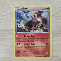 SWIRL 🌀💫 Entei Cosmos Holo 14/98 XY Ancient Origins Promo Pokemon Card - Image 4
