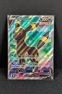 Pokemon Evolving Skies 2021 Umbreon v Full Art Ultra Rare Card 188/203 - Image 1