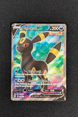 Pokemon Evolving Skies 2021 Umbreon v Full Art Ultra Rare Card 188/203 - Image 3
