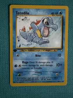 Totodile - 1st Edition - Neo Genesis 80/111 - Vintage Pokemon TCG - WotC - Image 1