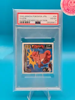PSA 4 - 1998 AMADA POKEMON JAPANESE HYPER STICKER COLLECTION 56 VULPIX - Image 1