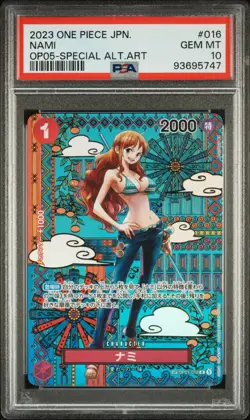 Nami OP01-016 PSA 10 SP Japanese One Piece Awakening of the New Era TCG CCG - Image 1