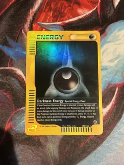 POKEMON DARKNESS ENERGY 158/165 RARE REVERSE HOLOFOIL EXPEDITIONS MP CARD - Image 1