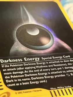 POKEMON DARKNESS ENERGY 158/165 RARE REVERSE HOLOFOIL EXPEDITIONS MP CARD - Image 3
